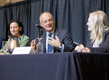 U of T President Meric Gertler participates in a panel discussion on student housing with representatives from Toronto’s other universities