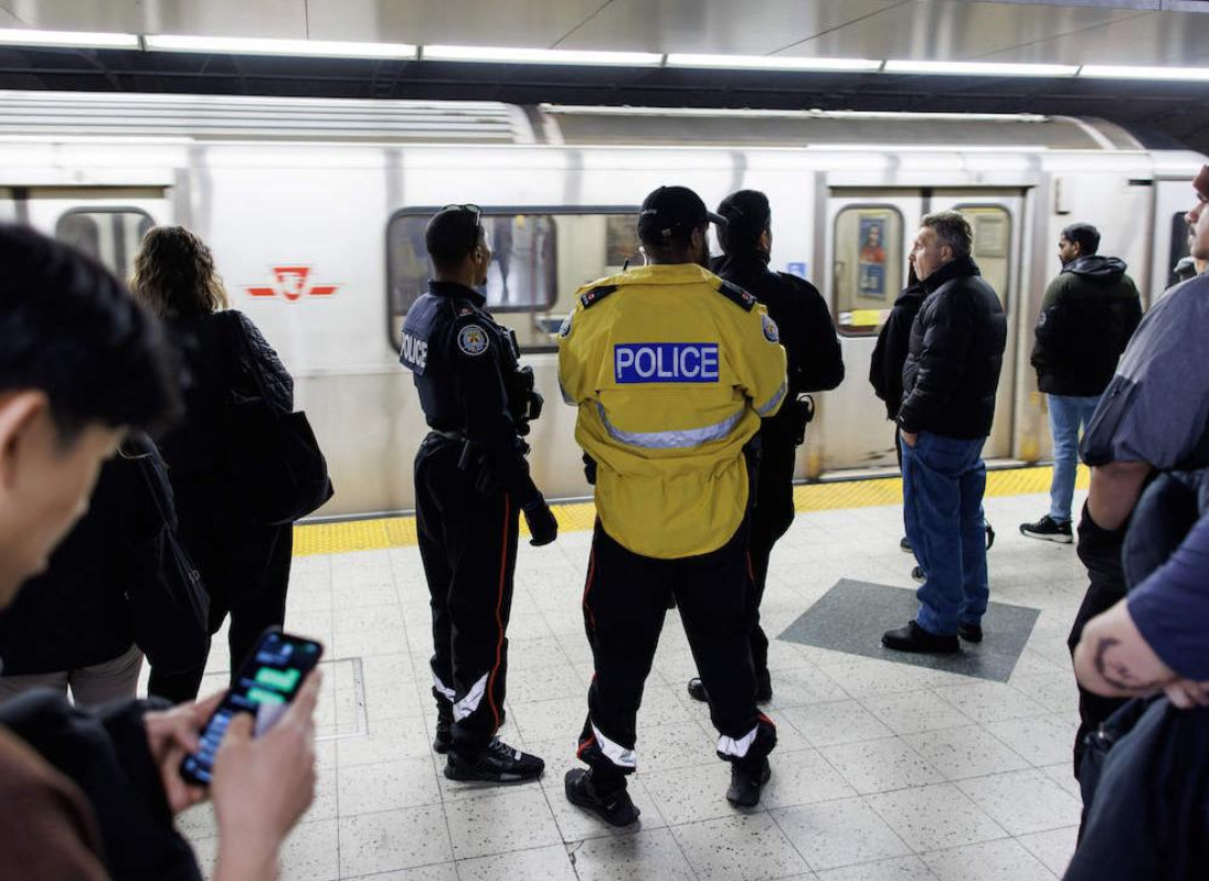 Police Force in TTC Subway Station