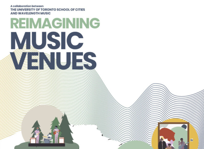 Cover of "Reimagining Music Venues" report.
