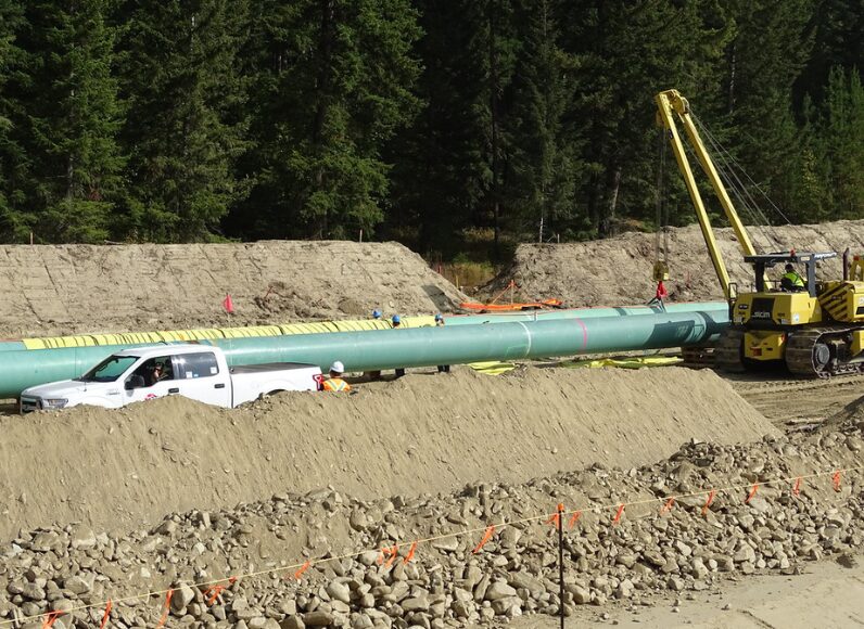 Construction Work on Trans Mountain Pipeline