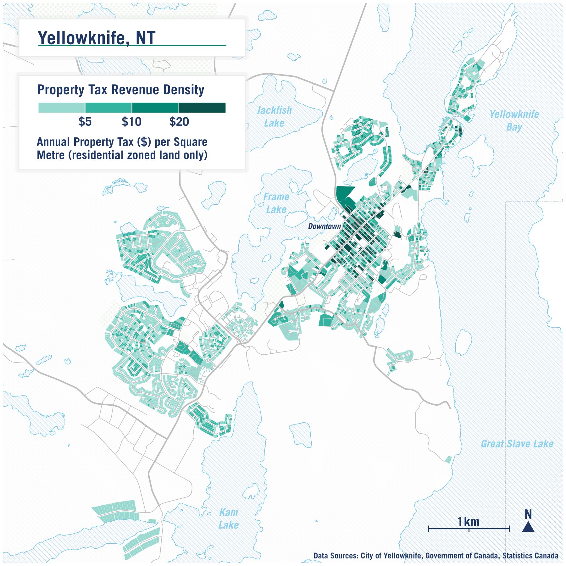 Map of property tax density