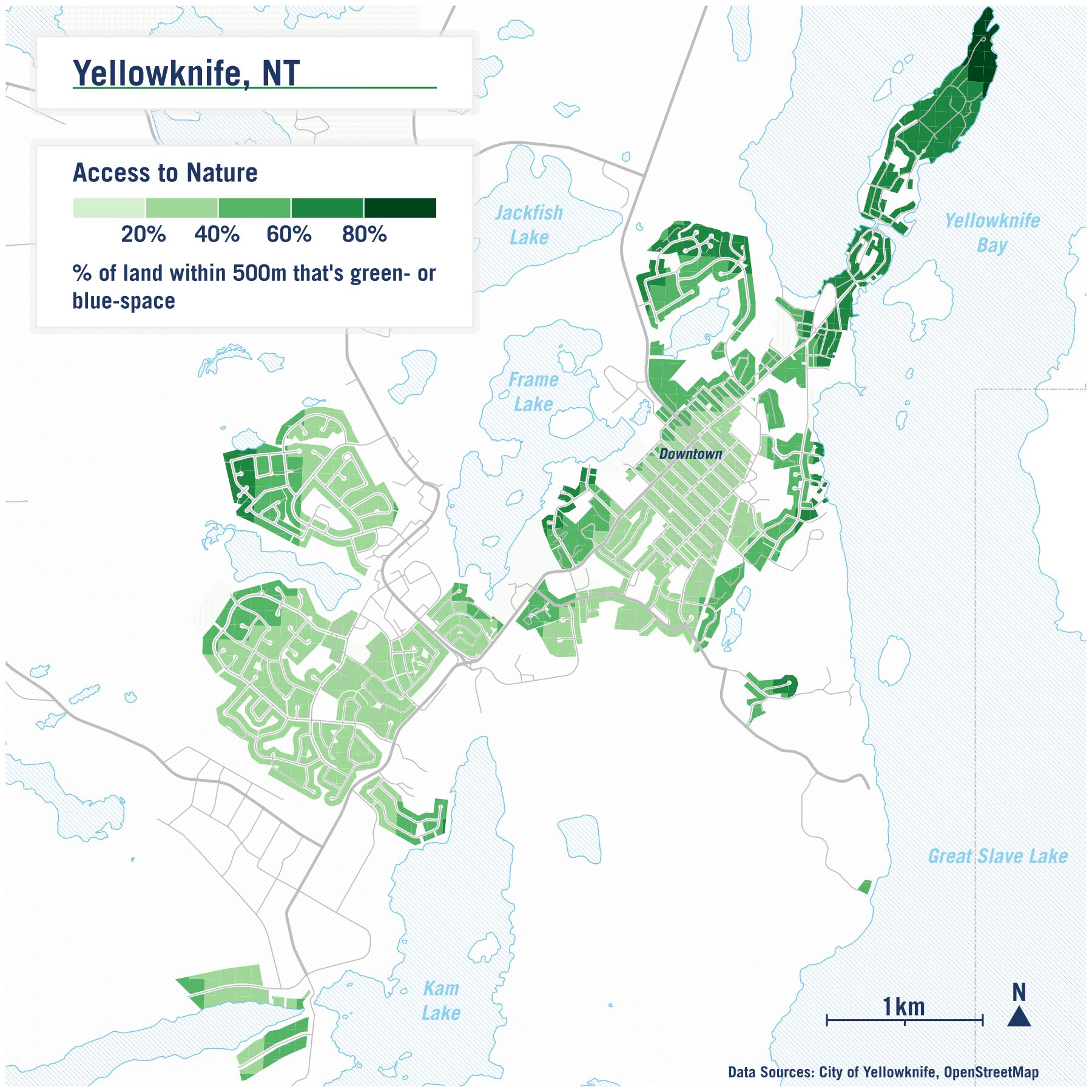 Map of access to nature