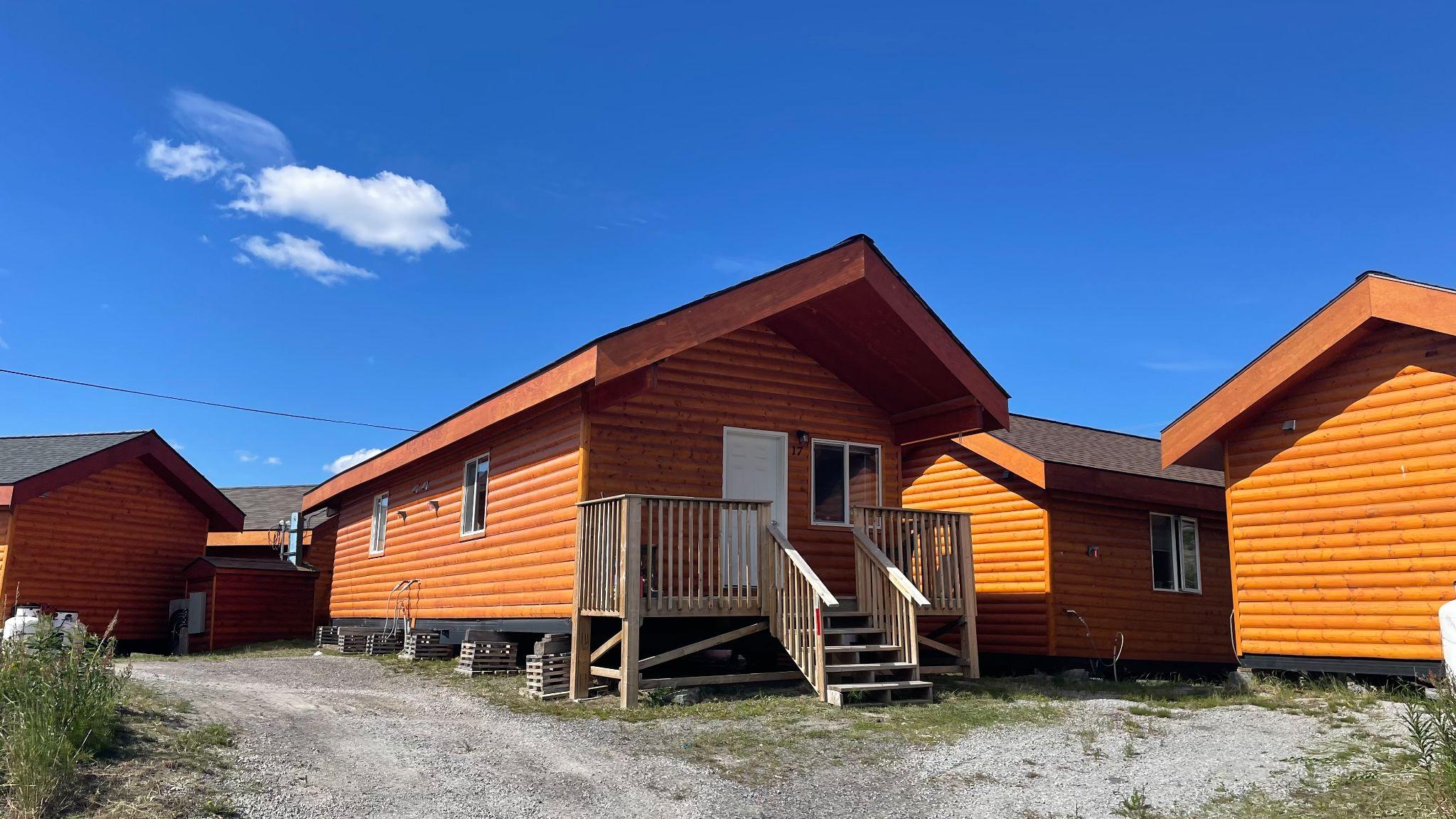 Exterior of wooden modular home