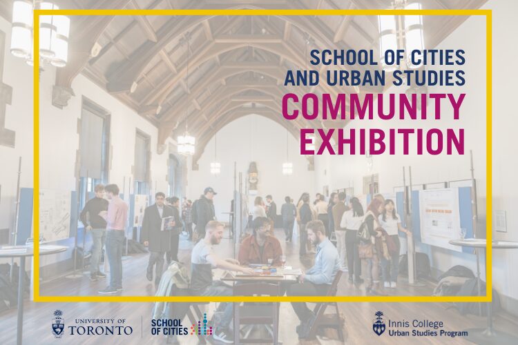 School of Cities community exhibition banner